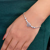 Pure Silver Heart Charm Bracelet