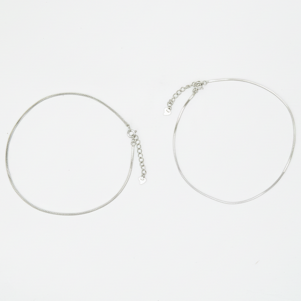 FeatherLite Silver Chain Anklet