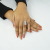 Designer crystal ring for parties and special occasions