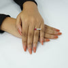 Ruby and Diamond Accent Silver Ring