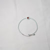 Silver Ruby Halo Tennis Bracelet