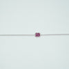 Silver Ruby Radiance Bracelet