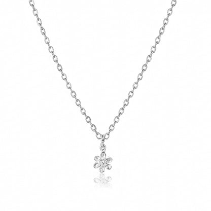 Daisy Bloom Silver Necklace