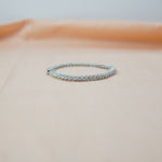 Silver Princess Cut Tennis Bracelet