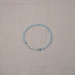 Silver Floral Zircon Bracelet