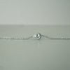 Silver Teardrop Zircon Tennis Bracelet