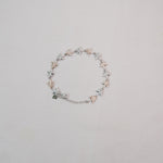 Dual-Tone Floral Charm Bracelet