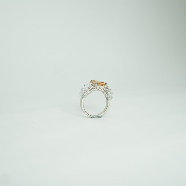 Radiant yellow gemstone cocktail ring for women’s jewelry collection