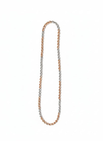 Two-Tone Curb Chain Necklace